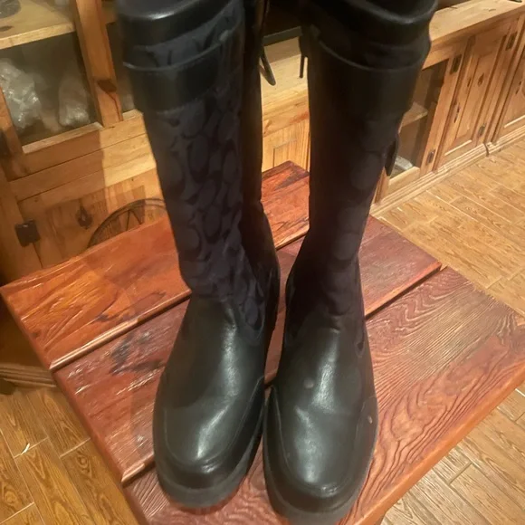 Coach Black Knee-High Boots - Picture 12 of 12